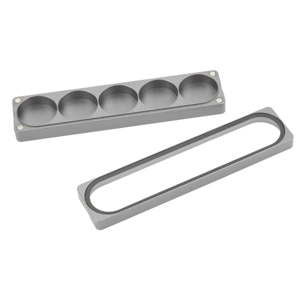 Cue Tip-förvaringslåda i Aluminiumlegering med Magnetisk Sugfunktion för Billjardspelare, 5 Hål