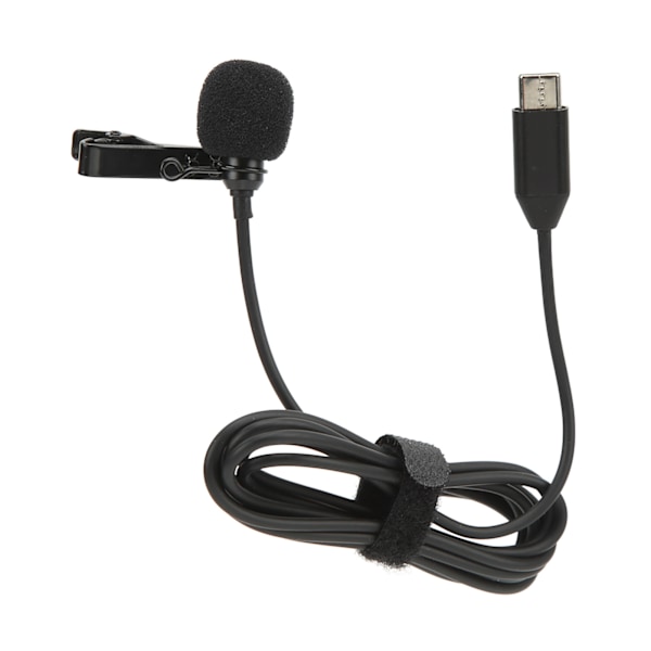 Typ C Lavalier Mikrofon Hifi Ljud Brusreducerande Clip On Slagmygga Rundstrålande Mikrofon för Insta360 ONE X2