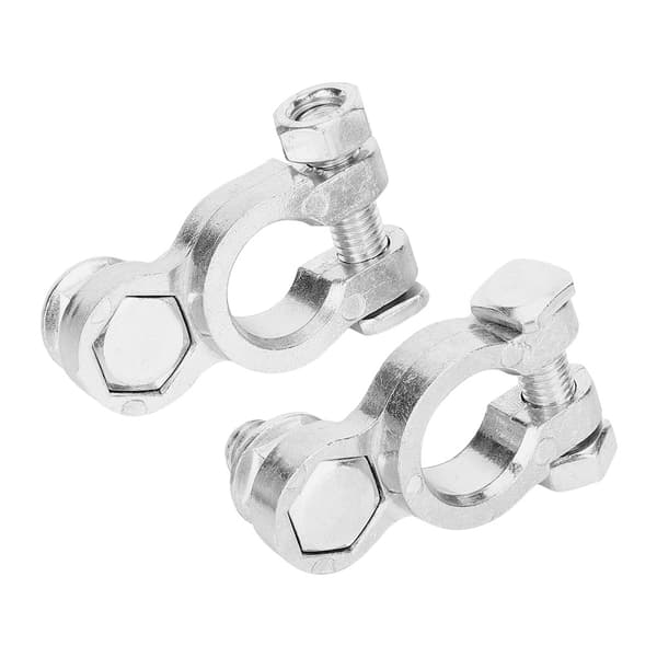 Par 12/24V Universelle Bilbatteri Terminaler Stud Type 10mm/0.4in Kabel Positiv Negativ