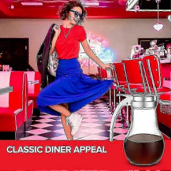 200 ml glassirapsdispenser, droppfri sirapsflaska för lönnsirap, honung, pannkaksmix, socker
