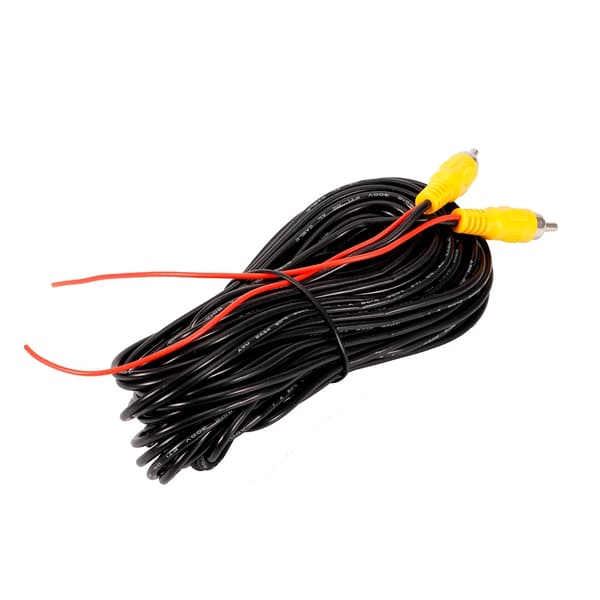 15m RCA til RCA Han til Han AV Audio Video Kabelledning til Bil Bakkamera DVD CD Afspiller TV Boks