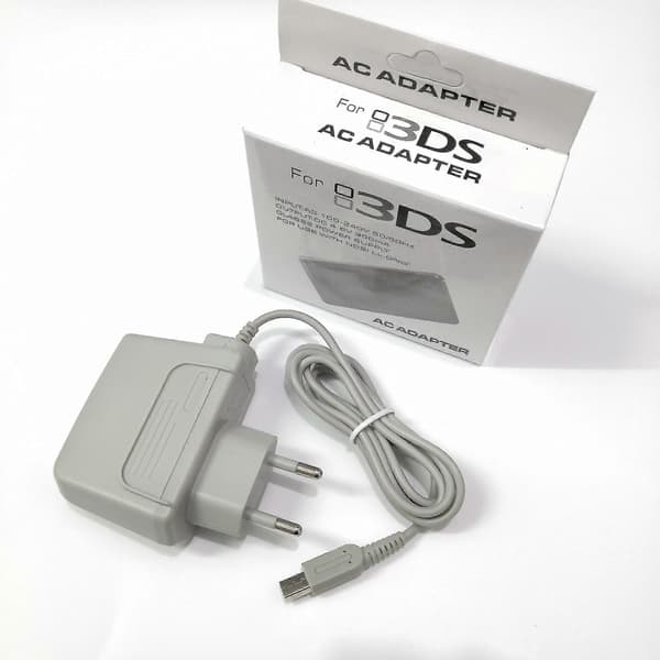 【03】2ds/3ds/ndsi/3dsxl Oplader AC Strømforsyningsledning Ad European regulations