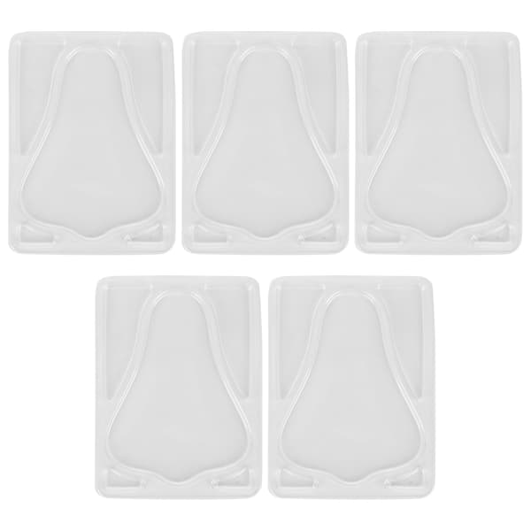 5 st Transparent DIY Näsmaskform Återanvändbar Näsmaskbricka för Ansiktsmaskmaskin