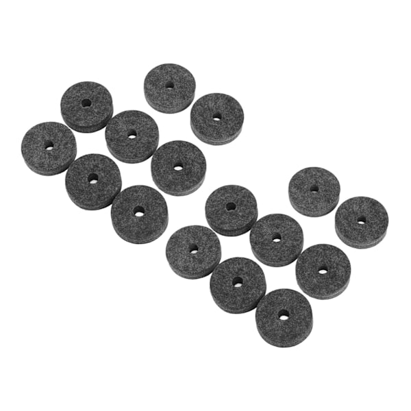 20 st/set Cymbal Ersättningstillbehör Plast Filt Cymbal Ärmar för De Flesta Trumset Grå