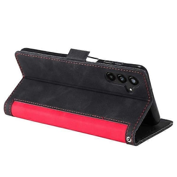 【03】til Samsung Galaxy A36 5G Pung Etui Stativ Læder Telefon Cover - Perfekt Red