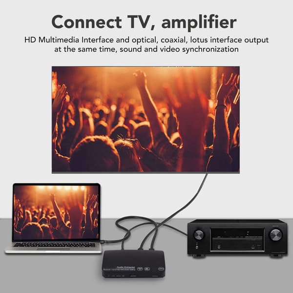 4K 60Hz HD Multimedia Interface Bluetooth Lähetin TV:lle ja PC:lle