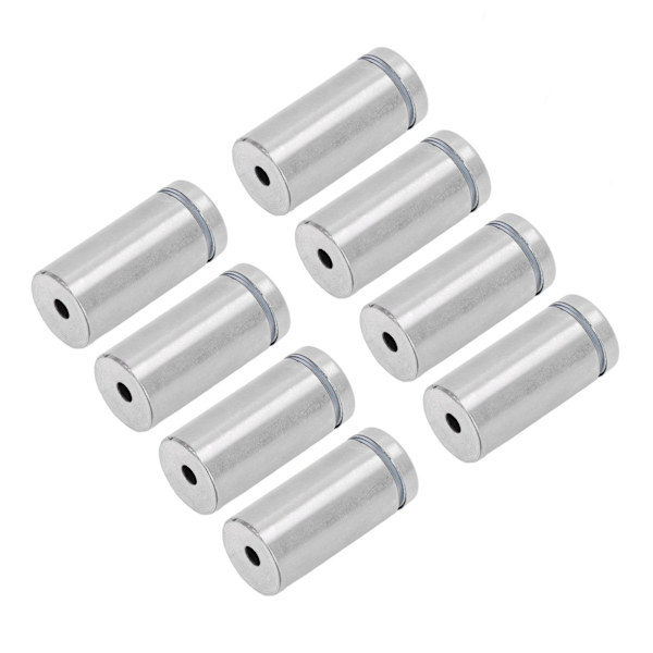 12 stk. afstandsskruer rustfrit stål vægskilt reklame hardware søm til akryl 19x40mm