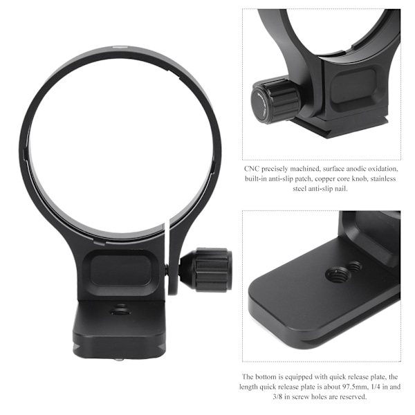 IS-SM1560C Metal Lens Support Tripod Mount Ring med Quick Release Plate til Sigma 150-600mm f5-6.3DG OS HSM C Lens