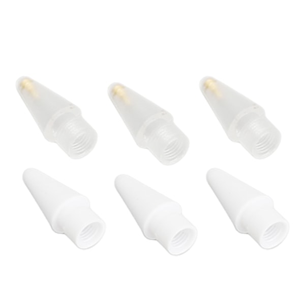 6 kpl korvaavia kynän kärkiä, hieno kärki, tarkka hallinta, herkkä korvaava kärki IOS Pencil 1. ja 2. sukupolvelle
