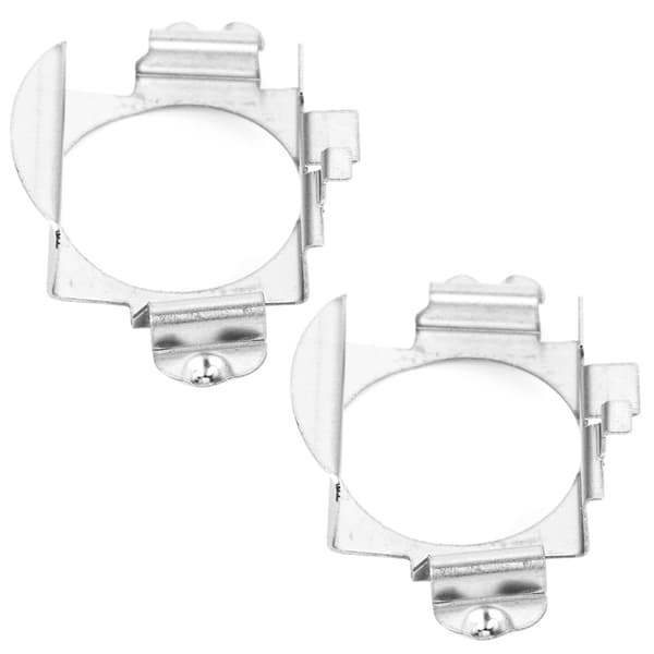 Par H7 LED Forlygtepærer Adapter Holder til Mercedes ‑ Benz Ford Sølv