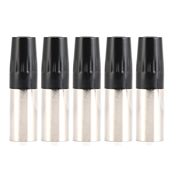 5 stk. 4-pin XLR-stik Mini han mikrofonkabeladapter MIC lydstik