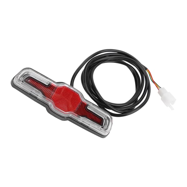 Elektrisk Cykel Baglygte 5LED'er ABS 36V/48V/60V til Navmotor Sikkerhed Natcykling Tilbehør