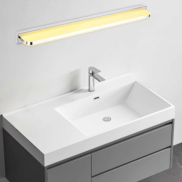 LED 9W/42cm/5960 Spejlfrontlampe Akrylspejllampe til soveværelse og badeværelse (sølvhvidt lys)