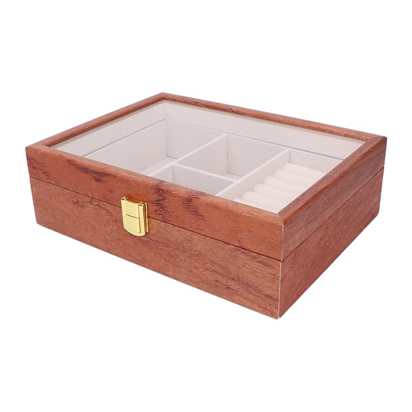 Smyckeskrin Armband Örhänge Halsband Display Organizer Fodral för Smyckesförvaring