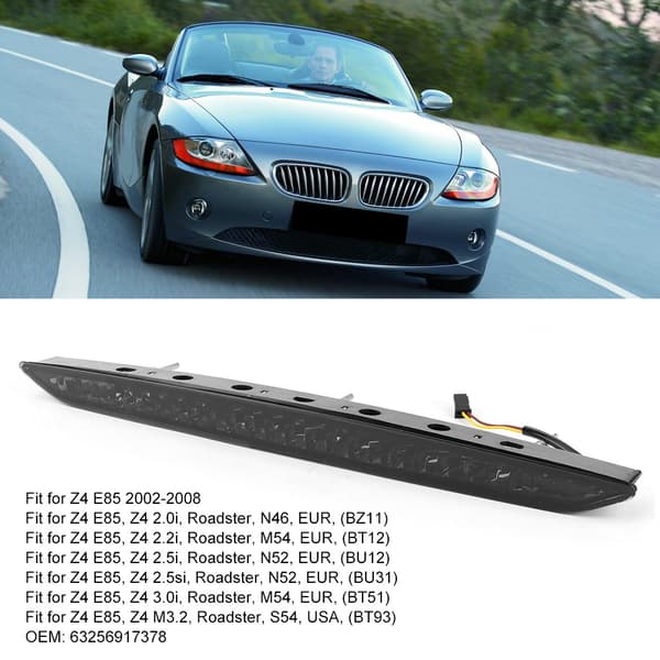 LED Broms Bakre Bakljus Högt Monterat Stoppljus Passar för Z4 E85 2002-2008 63256917378