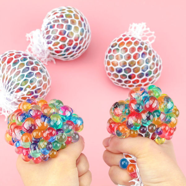 6*6CM Druv Ventilerande Bollar Stress Relief Leksak Rolig Dekompressions Klämleksak Exploderande Pärlor Druvbollar