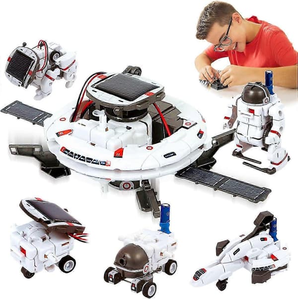 6-i-1 Solar Robot Kit til pædagogisk DIY Bygge Sjov for britiske børn og drenge