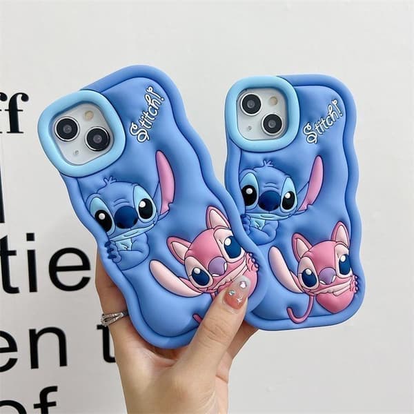 【03】(For iPhone 11 Pro) Lilo and Stitch Silicone Case Mobile Phone Cover Stitch