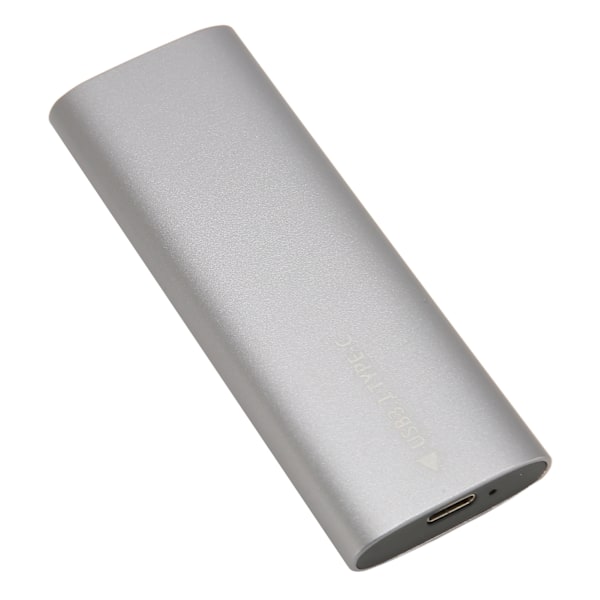 M.2 SATA SSD-kapsling USB C 3.1 10Gbps UASP Trim Aluminiumlegering Typ C SSD-kapsling för 2280 2260 2242 2230 Storlek NVME-protokoll Silverfärg