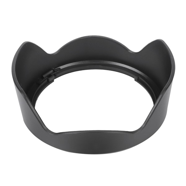EW‑73C Sort Kamera Mount Objektivhætte i Plastik til EF‑S 10‑18mm f/4.5‑5.6 Kameraobjektiv