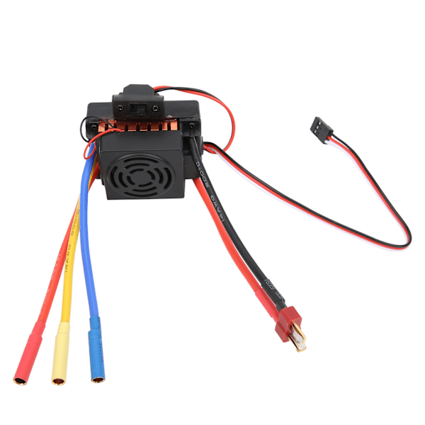 RC ESC 60A Vedenpitävä elektroninen nopeudensäädin lisävarusteet 1/10 RC-automalliin, oranssi