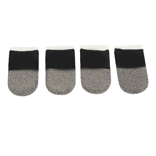 4 STK Gaming Finger Sleeves Skridsikre Svedtætte Mobile Gaming Fingerbeskyttere med Jernæske til Alle Touchscreen-Enheder