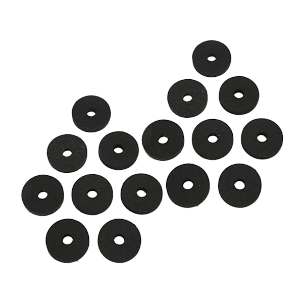 20 st/set Cymbal Ersättningstillbehör Plast Filt Cymbal Ärmar för De Flesta Trumset Svart