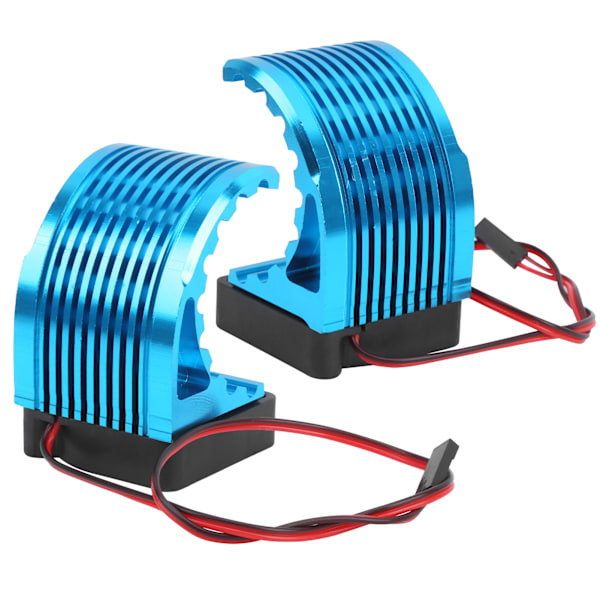 2 stk. Motor køleplade i aluminiumslegering 42MM Universal børsteløs motorkøleventilator til RC-bil