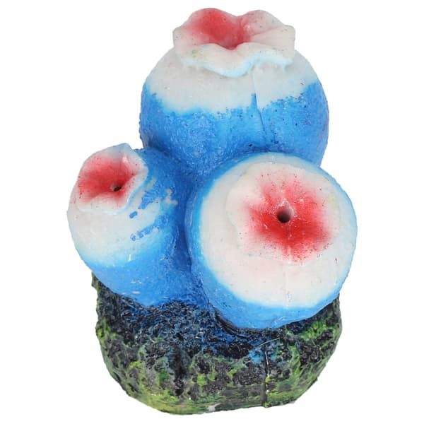 Akvarium Syre Pump Bubbelsten Blå 3 Blomma Dekoration Akvarium Ornament Landskap