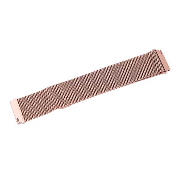 22mm Universal Klockarmband Rostfritt Stål Magnetisk Absorption Loop Metall Mesh Klockarmband Snabbkoppling för GT för Honor Magic Roséguld