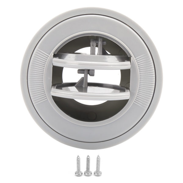 Luftkonditioneringsutlopp 100/76/47mm Grå Rund ABS Universal för Husbil Båt Buss Bil