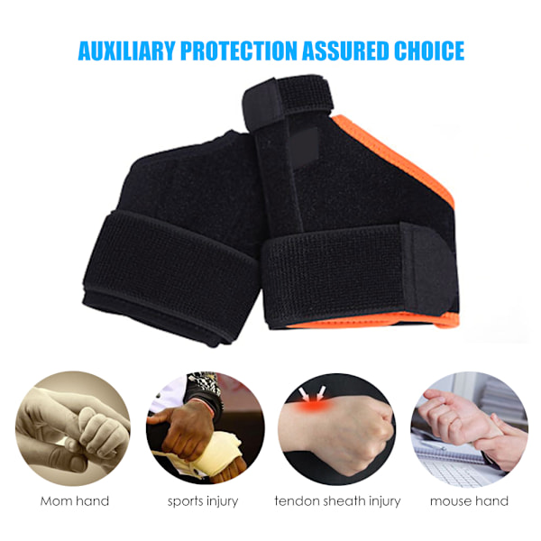 Fingerstöd Tumskydd Armband med Fjäderstöd Sport Handledsskydd Händer Anti Vrickning
