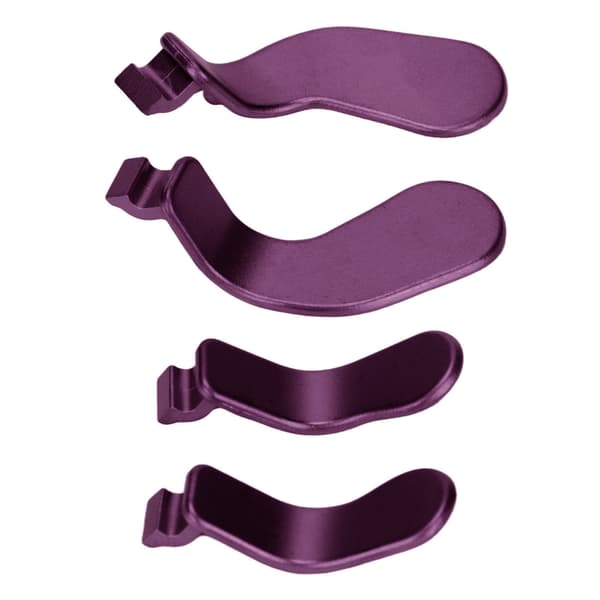 4PCS Controller Paddles Rostfritt stål Ersättningskontroll Delar för Xbox One Elite Controller Series 2 Modell 1797Lila