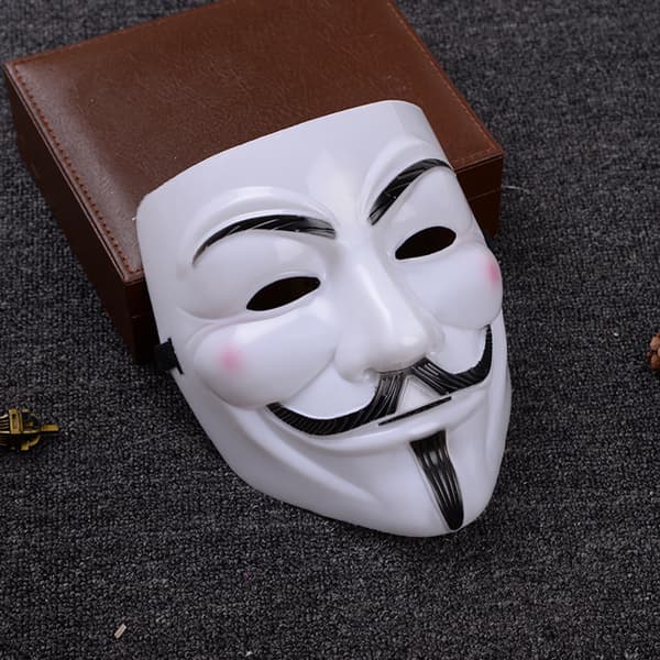 Vendetta Maske Horror Maske til Halloween Fancy Voksen Kostume Tilbehør