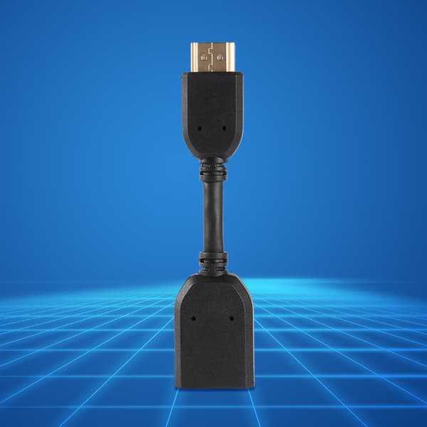 4 stk. High Speed HDMI 1.4 Han til Hun Forlænger Adapter Kabel Guldbelagt til TV PC