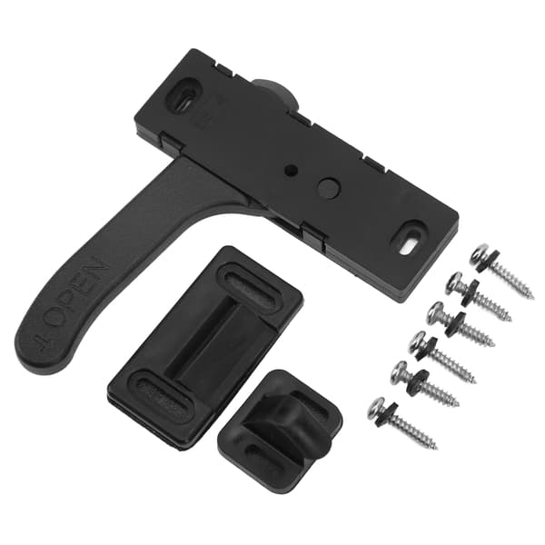Skärmdörrlås Zinklegering Skärmlås Högerhandsgrepp Kit för Husbil Husvagn
