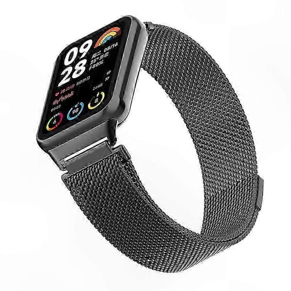Magnetisk Milanese Loop-rem i rustfrit stål med stik til smart aktivitetsmåler Multicolor Style B