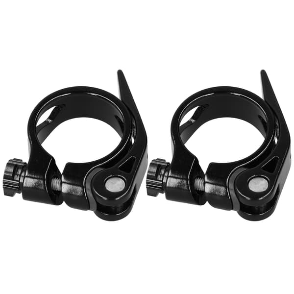 2 stk. 34,9 MM Mountain Road Bike Quick Release Sadelpind Klemme Rør Clip Tilbehør Sort