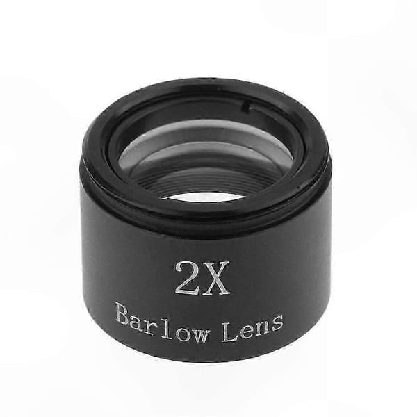 2X förstoring 1,25" gängad Barlow-lins för teleskopokularadapter