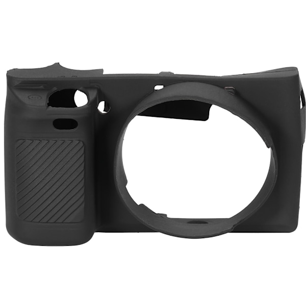 Mjukt silikon kameraskyddsfodral med enkel åtkomstdesign för Sony A6000 Svart