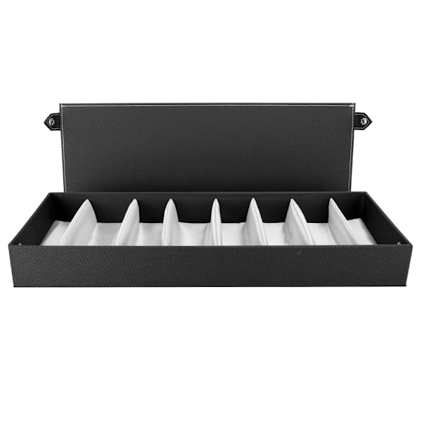 8 rum Bærbar Brille Etui Rejse Solbrille Opbevaringsetui Organizer Sort