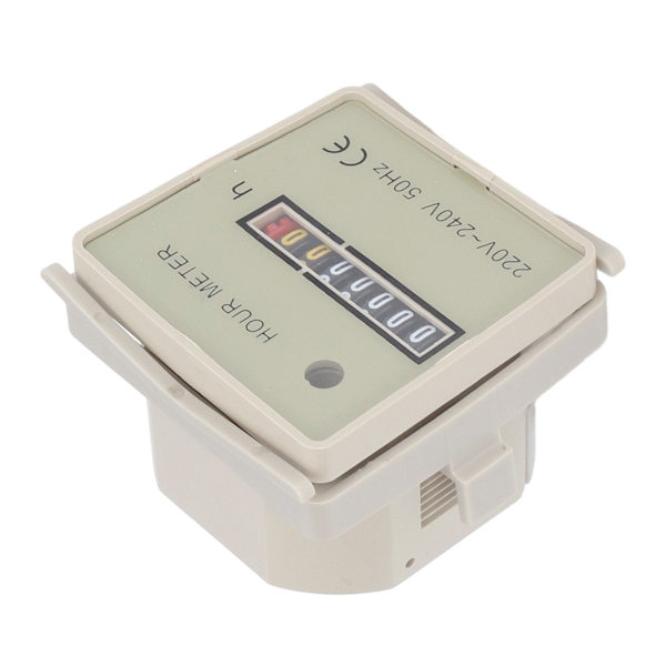 BERM Timetæller Industriel Timer Høj Nøjagtighed Elektrisk Tidtager 0‑99999H59M AC 220‑240V