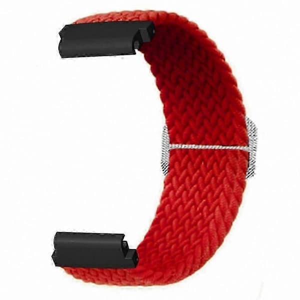 Justerbart sportsarmbånd i nylon med 20 mm PC-stik til aktivitetsmåler Red