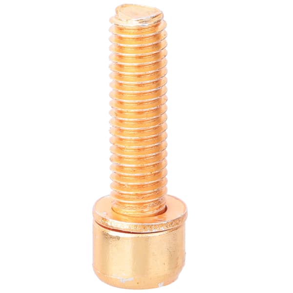 M5x18mm Styrbolt til Cykelstyr med Afstandsstykke Stål Cykelstyring Dele Guld