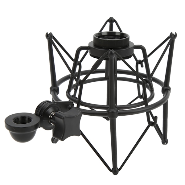 Mikrofon Shock Mount Clip Mic Anti Vibrationsholder til Livestreaming Optagestudie Sort