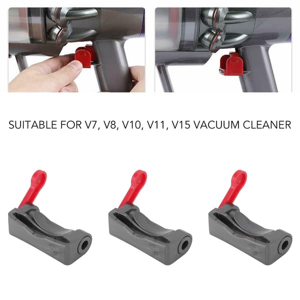 Dammsugare Strömbrytare Lås för V7 V8 V10 V11 V15 - Grå (3-pack)
