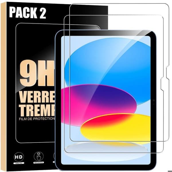 【03】Hærdet Glas - 2-pak - til iPad 11\" (A16) / 10,9\" (10. generation) - Stødsikker beskyttelse 9H - Nem installation