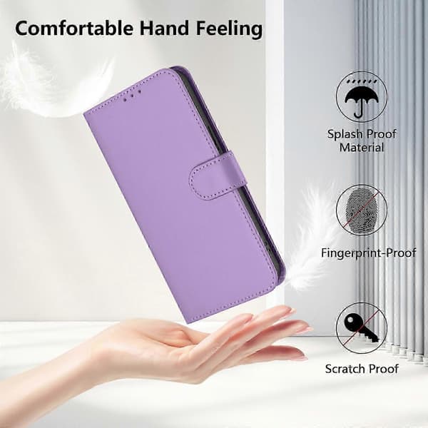 PU-skal med hudfølelse til Huawei Nova 12i 4G Lavender Purple