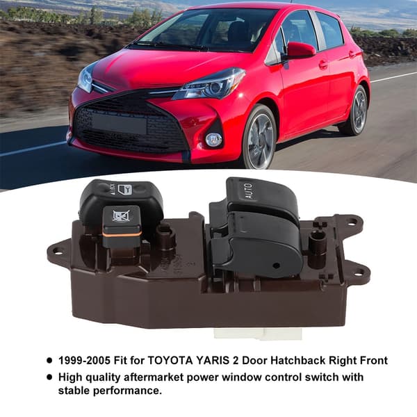 Højre side strømrude kontakt Passer til Yaris 3-dørs Hatchback 84820-10090