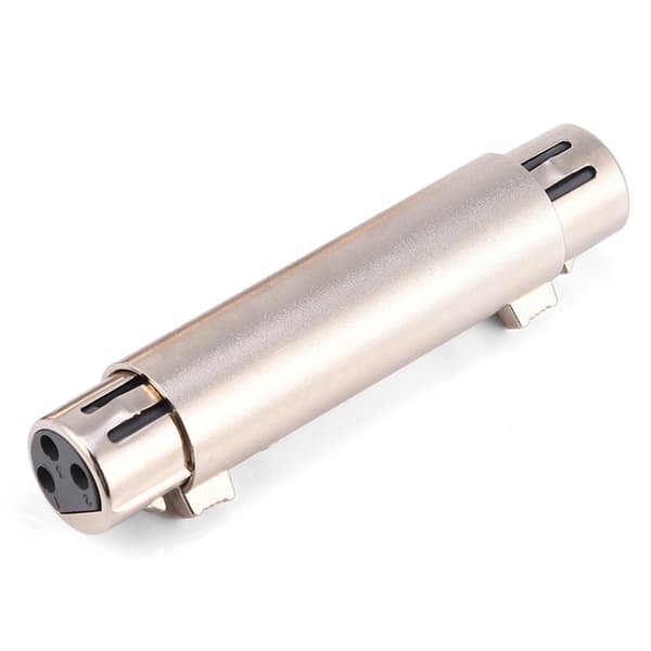 2 kpl 3-nastainen XLR naaras-naaras audiomikrofonin sovitinliitin